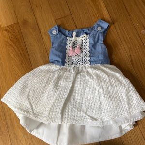 Girls open back dress